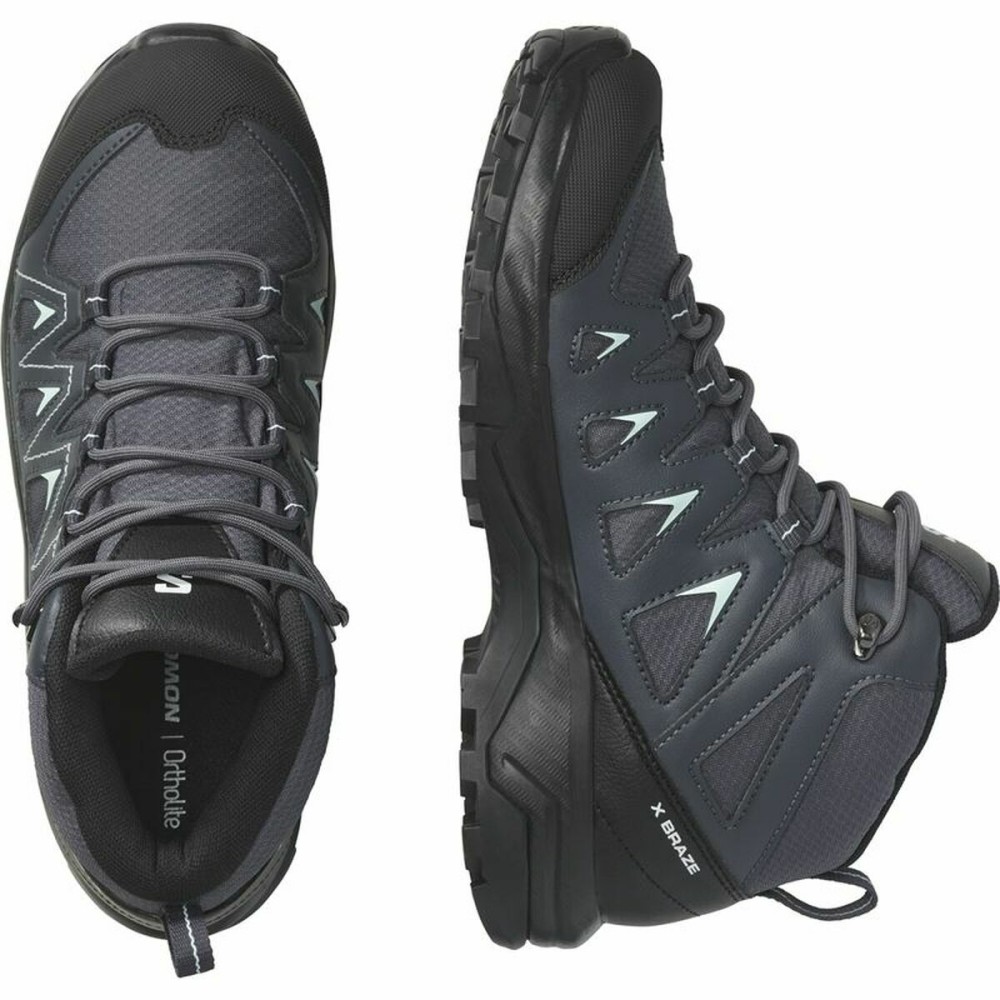 Bottes de montagne Salomon X Braze Mid Gore-Tex Femme Noir