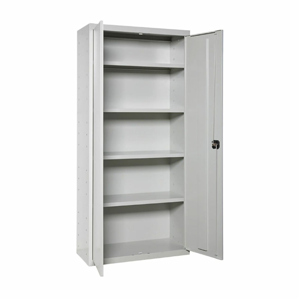 Schrank Simon Rack Grau Metall 80 x 40 x 180 cm