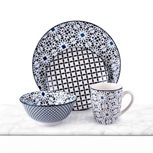 Assiettes Alpina Multicouleur Céramique 16 Pièces (4 Unités)