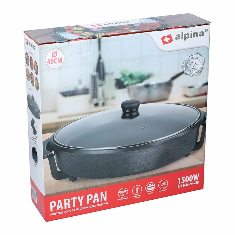 Multifunktionale Grillpfanne Alpina Ø 40 cm Glas