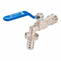 Robinet Verhal 3/4" x 1" Acier Chrome Acier inoxydable Laiton Téflon