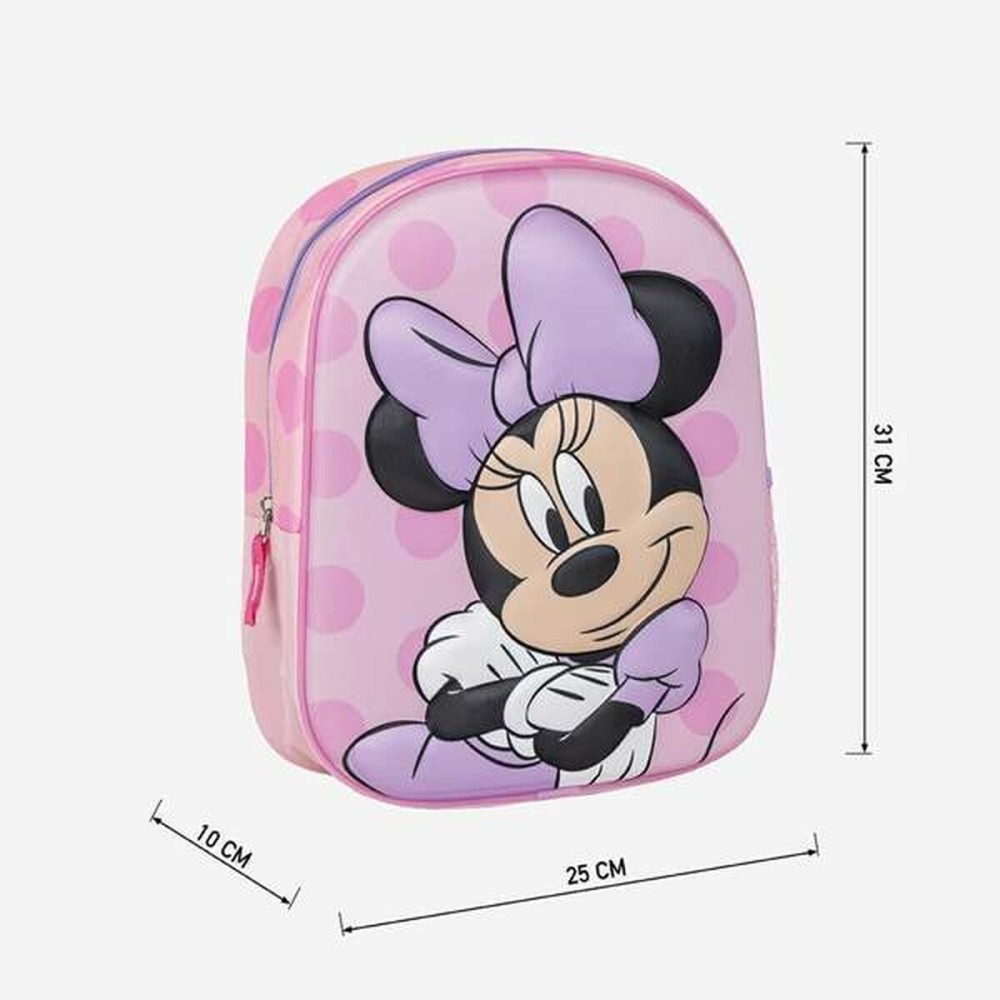 Schulrucksack 3D Minnie Mouse