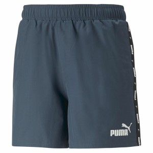 Short de Sport pour Homme Puma Ess+ Tape Gris foncé Bleu foncé