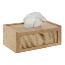 Tissue-Box Home ESPRIT Bambus Rattan 25 x 13 x 10 cm