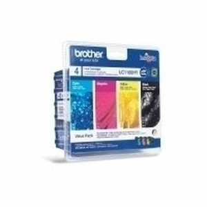 Cartouche d'encre originale Brother LC1100HYVALBP Noir/Cyan/Magenta/Jaune