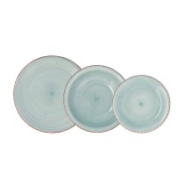 Geschirr Quid Vita Aqua Blau aus Keramik 18 Stücke