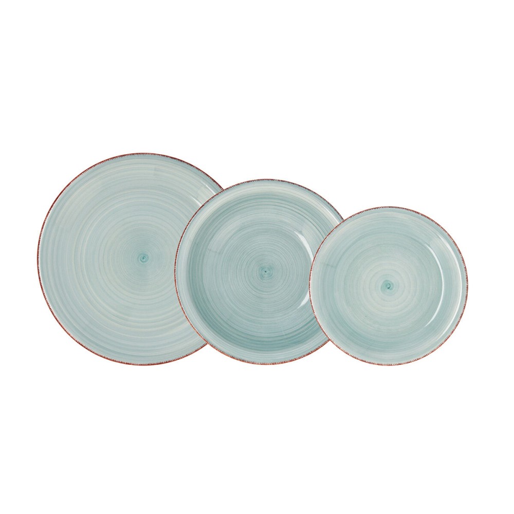 Geschirr Quid Vita Aqua Blau aus Keramik 18 Stücke