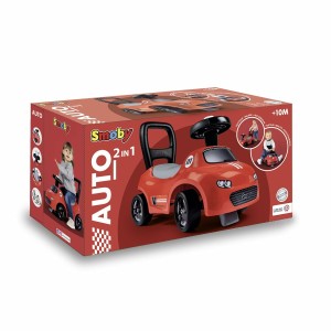 Tricycle Smoby Noir Rouge 2 en 1
