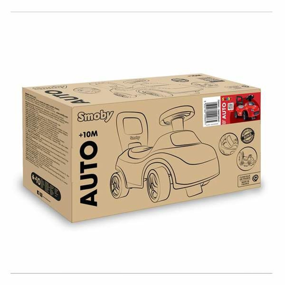 Tricycle Smoby Noir Rouge 2 en 1