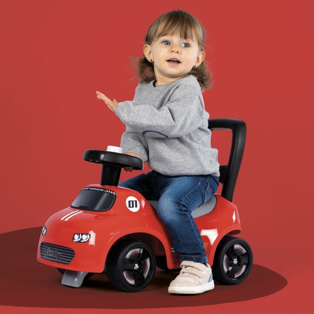 Tricycle Smoby Noir Rouge 2 en 1