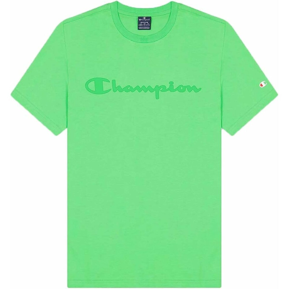 Men’s Short Sleeve T-Shirt Champion Crewneck Green