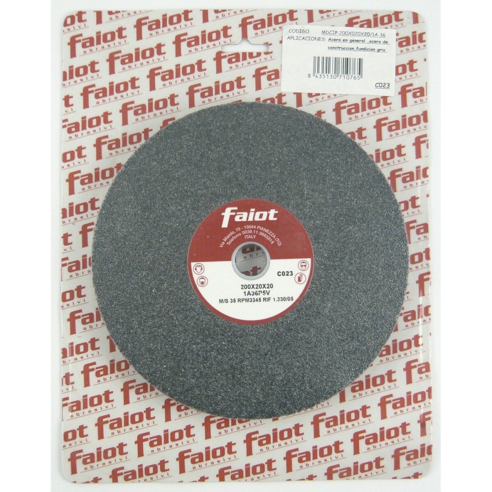 Abrasive wheel FAIOT 1A-60 200 mm Grey