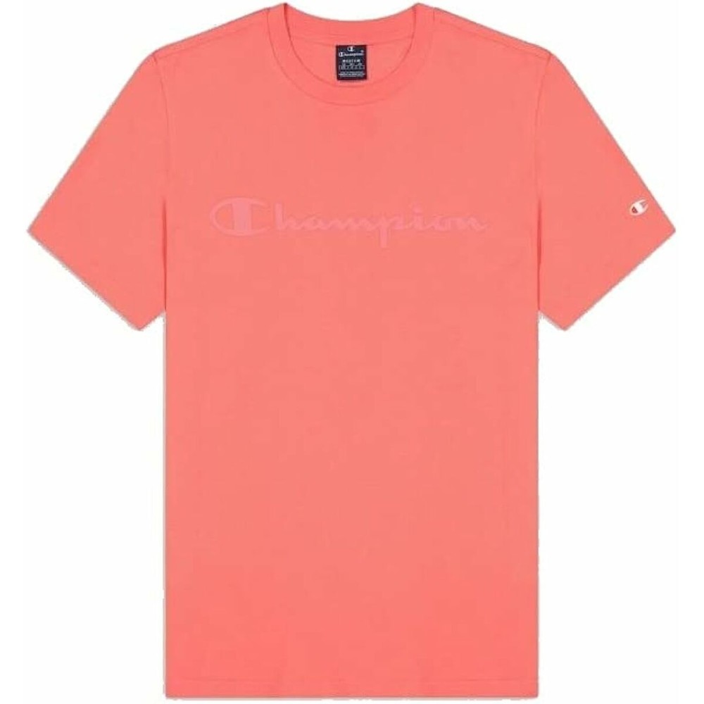 Men’s Short Sleeve T-Shirt Champion Crewneck Pink