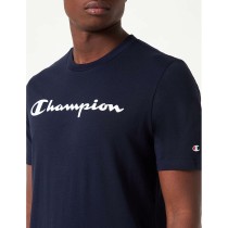 Herren Kurzarm-T-Shirt Champion Crewneck Blau