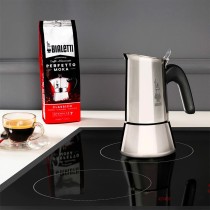 Italienische Kaffeemaschine Bialetti NEW VENUS Silberfarben Metall Edelstahl