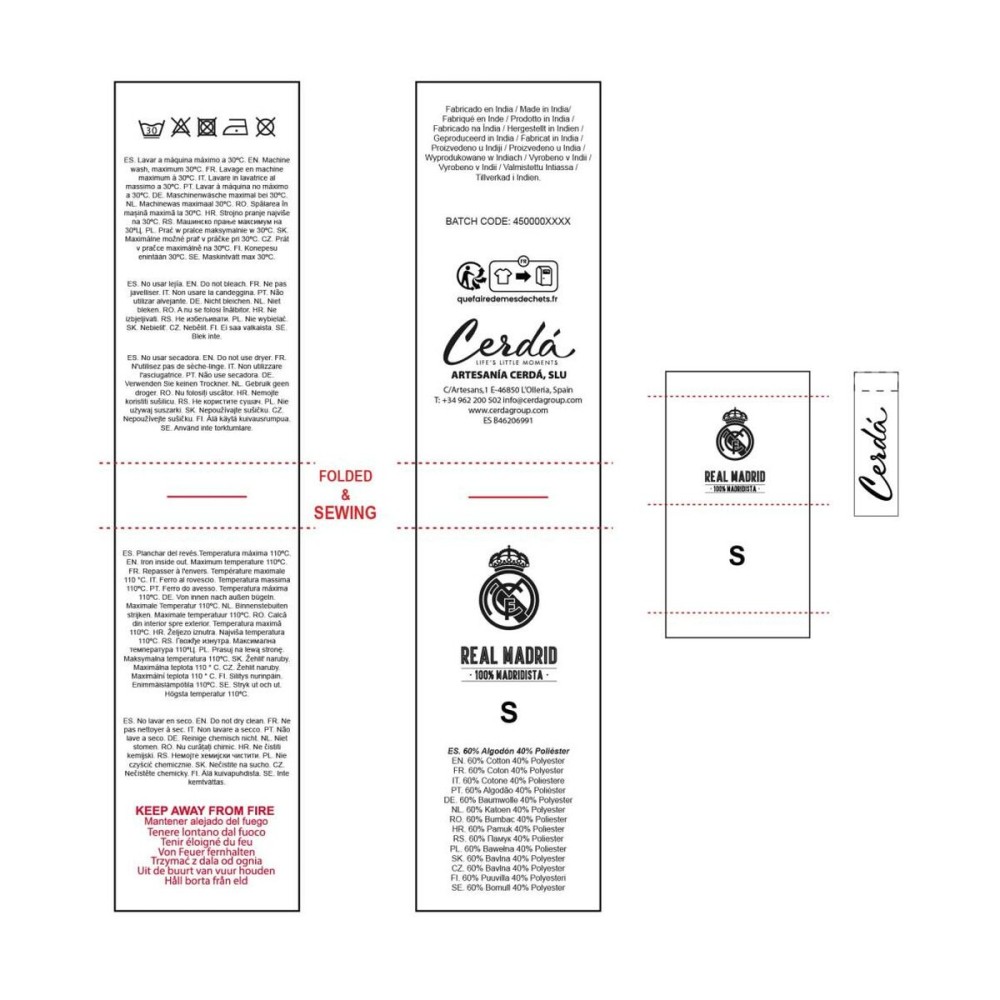 Pyjama Real Madrid C.F. White