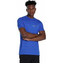 Herren Kurzarm-T-Shirt Puma Run Favorite Logo Blau