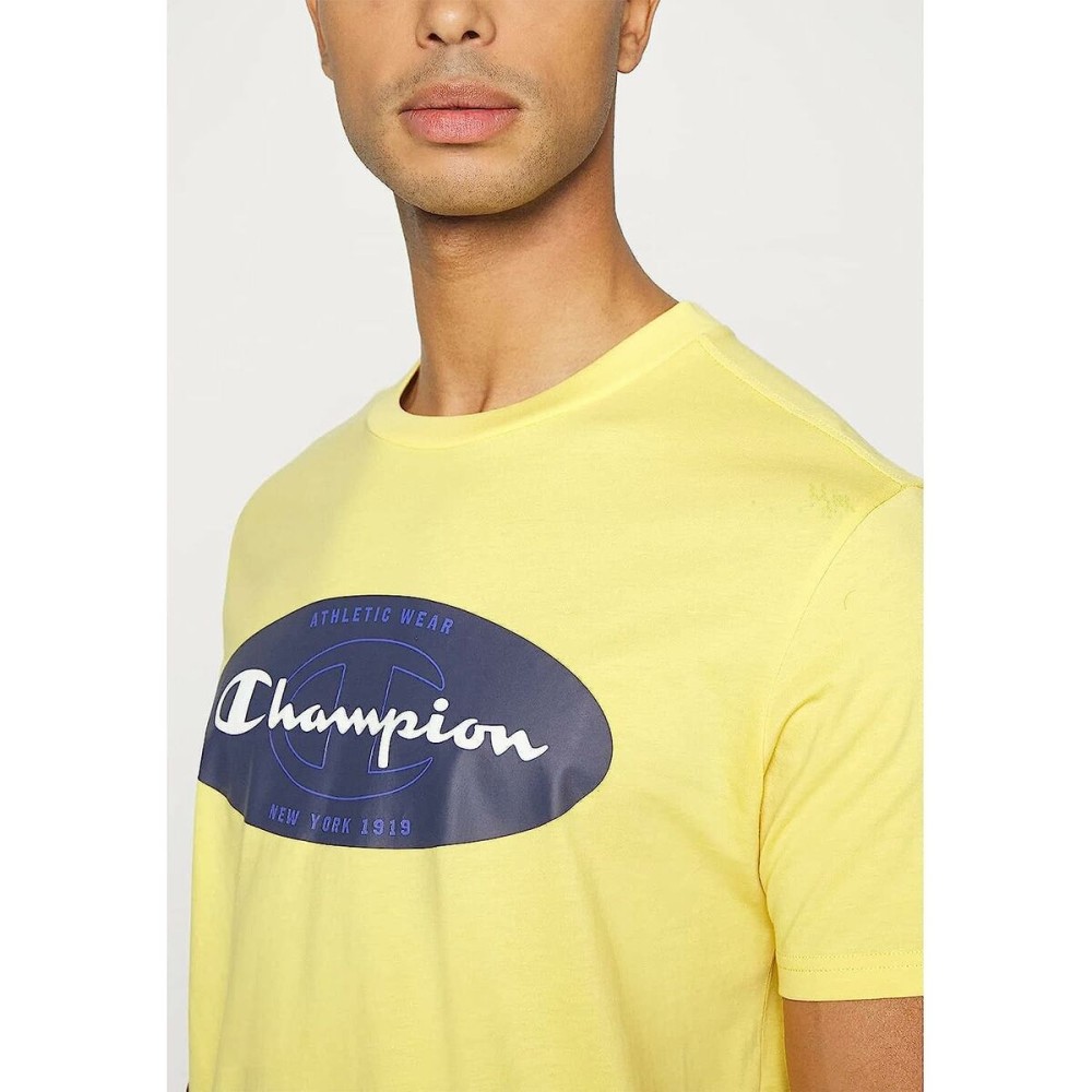 Herren Kurzarm-T-Shirt Champion Crewneck Gelb