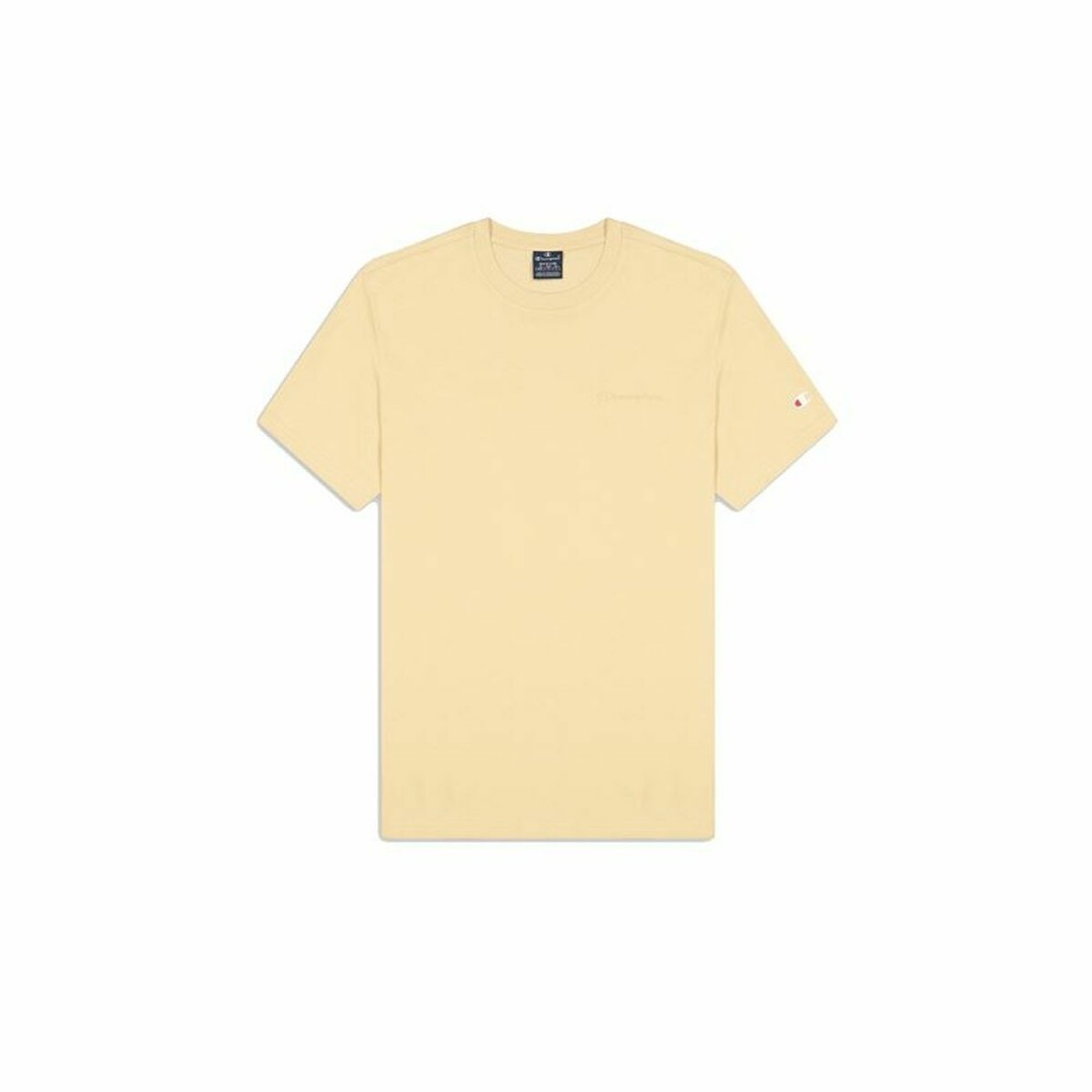 Men’s Short Sleeve T-Shirt Champion Crewneck Beige