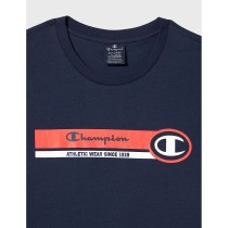 Men’s Short Sleeve T-Shirt Champion Crewneck Blue