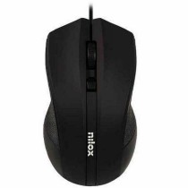 Mouse Nilox MOUSB1002 Schwarz 1600 dpi