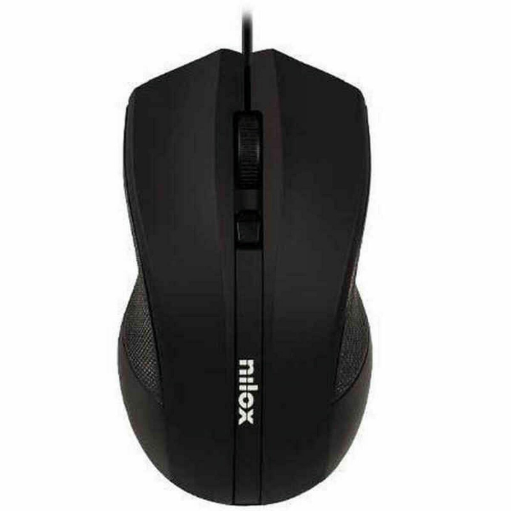Mouse Nilox MOUSB1002 Schwarz 1600 dpi