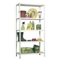 Étagère Simon Rack Comfort Plus 5/400 Blanc 200 x 100 x 40 cm Métal 5 Etagères 100 kg