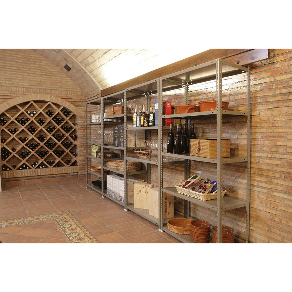 Étagère Simon Rack Comfort Plus 5/400 Blanc 200 x 100 x 40 cm Métal 5 Etagères 100 kg