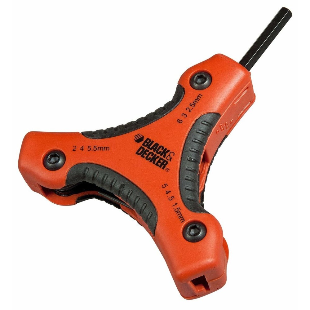 Foldable Hexagonal keys Black & Decker bdht0-71628 1,5-2-2,5-3-4-4,5-5-5,5-6 mm