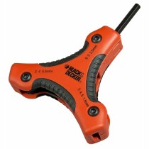 Foldable Hexagonal keys Black & Decker bdht0-71628 1,5-2-2,5-3-4-4,5-5-5,5-6 mm