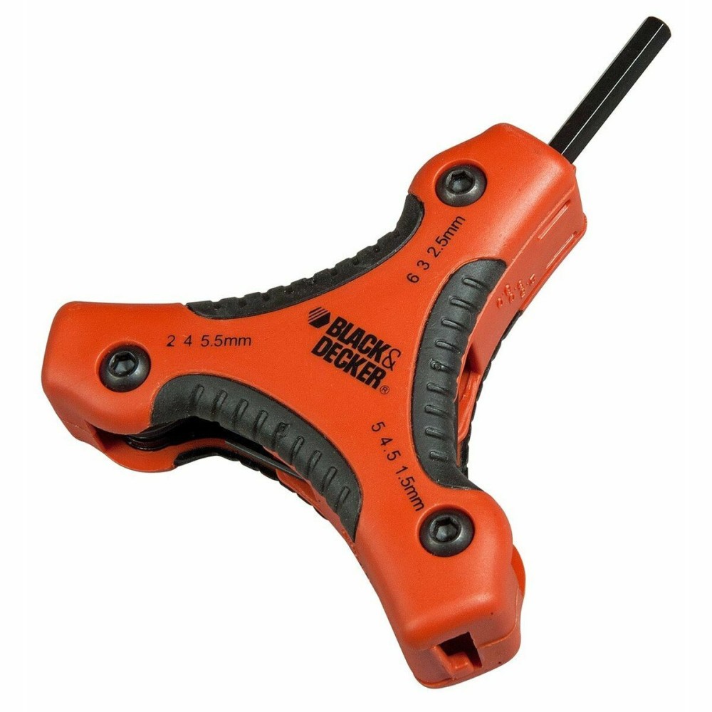 Foldable Hexagonal keys Black & Decker bdht0-71628 1,5-2-2,5-3-4-4,5-5-5,5-6 mm