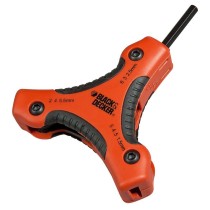Foldable Hexagonal keys Black & Decker bdht0-71628 1,5-2-2,5-3-4-4,5-5-5,5-6 mm
