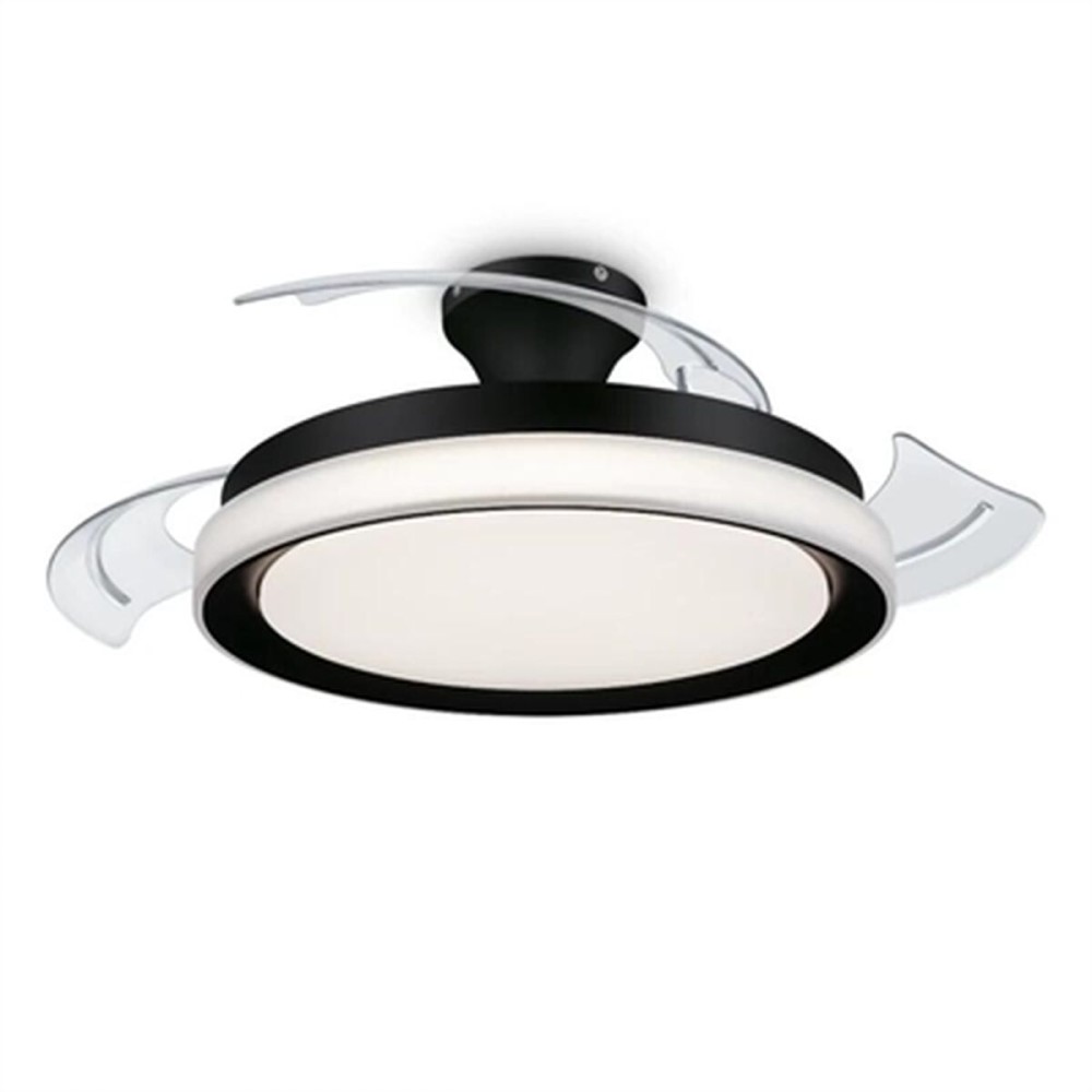 Deckenventilator mit Lampe Philips Atlas Weiß Schwarz Metall