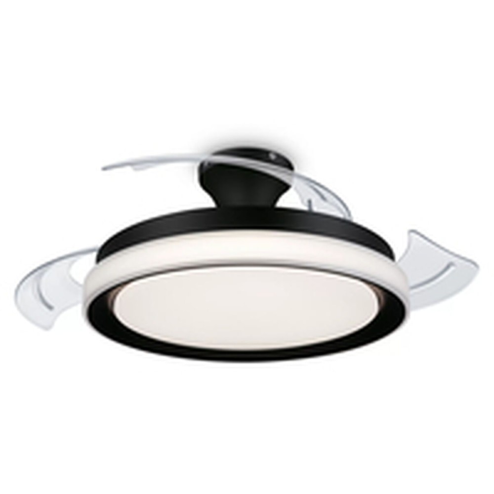 Deckenventilator mit Lampe Philips Atlas Weiß Schwarz Metall