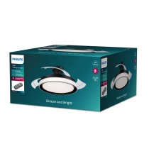 Deckenventilator mit Lampe Philips Atlas Weiß Schwarz Metall