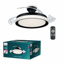 Deckenventilator mit Lampe Philips Atlas Weiß Schwarz Metall