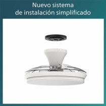 Deckenventilator mit Lampe Philips Atlas Weiß Schwarz Metall