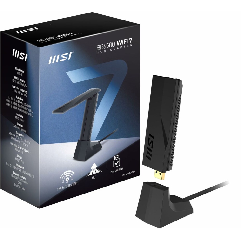 Netzadapter MSI GUBE65 Schwarz
