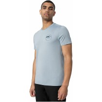 Herren Kurzarm-T-Shirt 4F Fnk M210 Hellblau