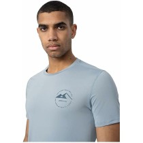 Herren Kurzarm-T-Shirt 4F Fnk M210 Hellblau