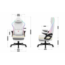 Chaise de jeu Huzaro HZ-FORCE 4.6 RGB WHITE MESH