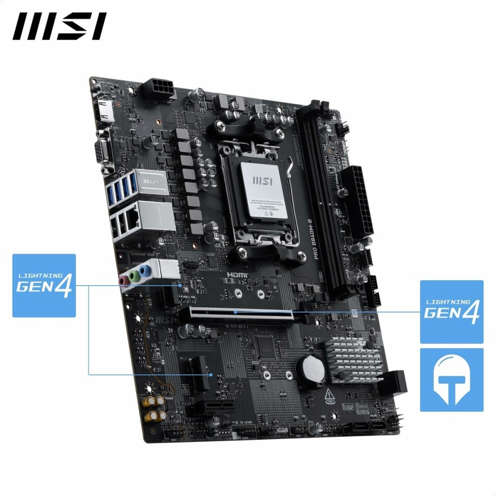 Carte Mère MSI PRO B840M-B AMD AM5 AMD