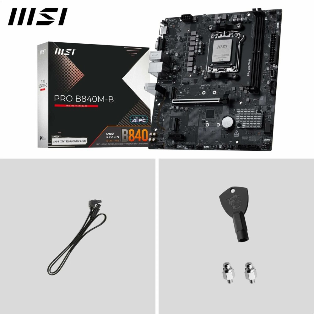 Carte Mère MSI PRO B840M-B AMD AM5 AMD