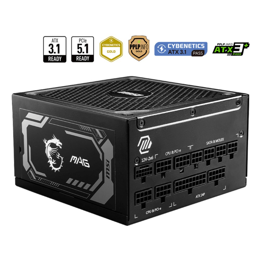 Bloc d’Alimentation MSI 306-7ZP9A11-CE0 1200 W ATX 80 Plus Gold