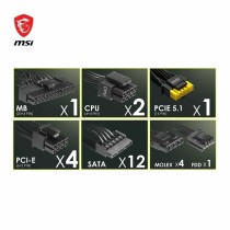 Bloc d’Alimentation MSI 306-7ZP9A11-CE0 1200 W ATX 80 Plus Gold