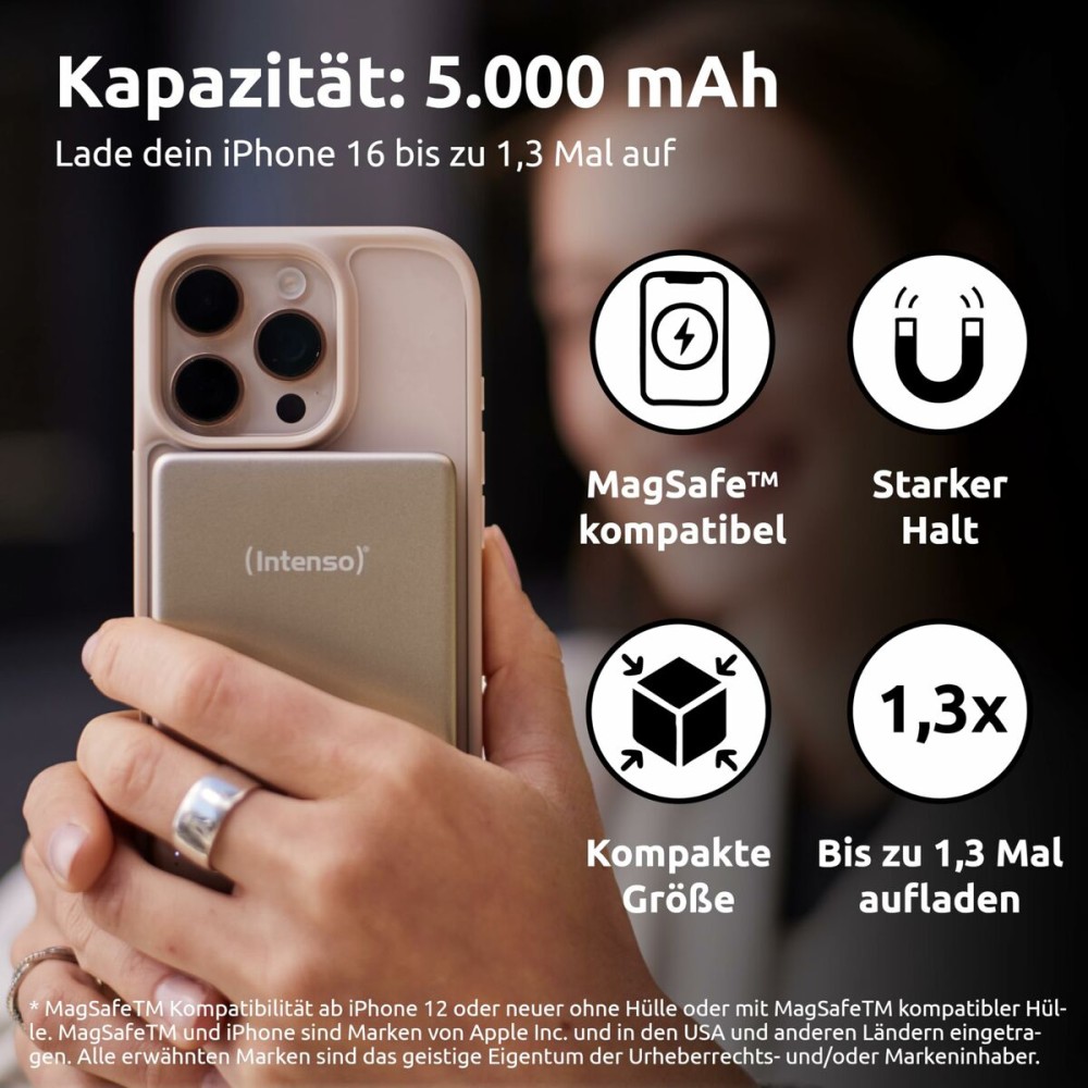 Powerbank INTENSO MW5000 MagSafe 5000 mAh Champagne