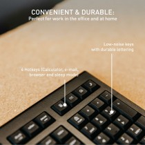 Clavier sans fil Cherry JK-3000ES-2 Noir Espagnol Qwerty