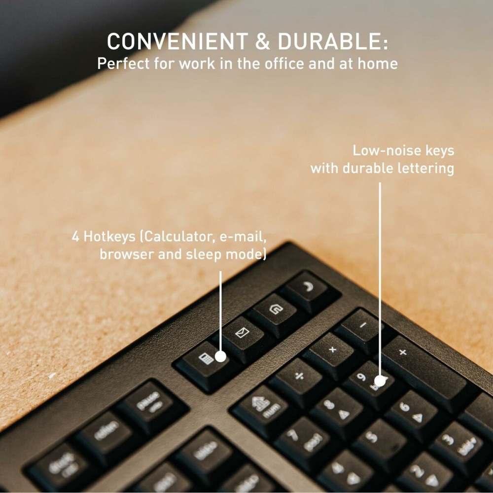 Clavier sans fil Cherry JK-3000ES-2 Noir Espagnol Qwerty