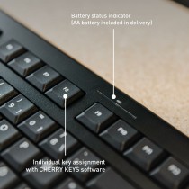 Clavier sans fil Cherry JK-3000ES-2 Noir Espagnol Qwerty