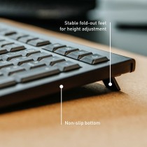 Clavier sans fil Cherry JK-3000ES-2 Noir Espagnol Qwerty